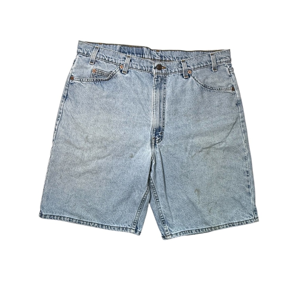 Vintage Levis 550 Orange Tab Denim Jorts Shorts Mens 40 Light Wash 1996‎